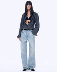 Distressed dirty dyed Tencel cotton jeans"Art Journey" - variant_title