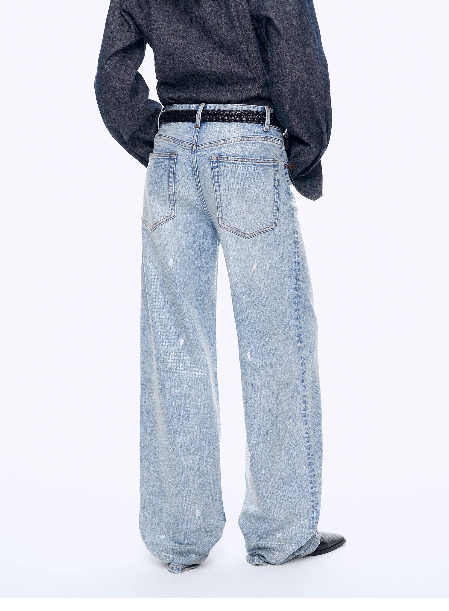 Distressed dirty dyed Tencel cotton jeans"Art Journey" - variant_title