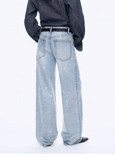 Distressed dirty dyed Tencel cotton jeans"Art Journey" - variant_title