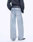 Distressed dirty dyed Tencel cotton jeans"Art Journey" - variant_title