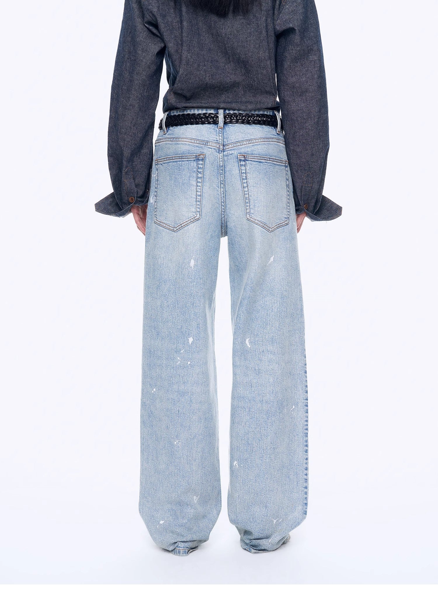 Distressed dirty dyed Tencel cotton jeans"Art Journey" - variant_title