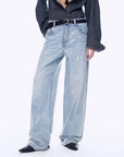 Distressed dirty dyed Tencel cotton jeans"Art Journey" - variant_title