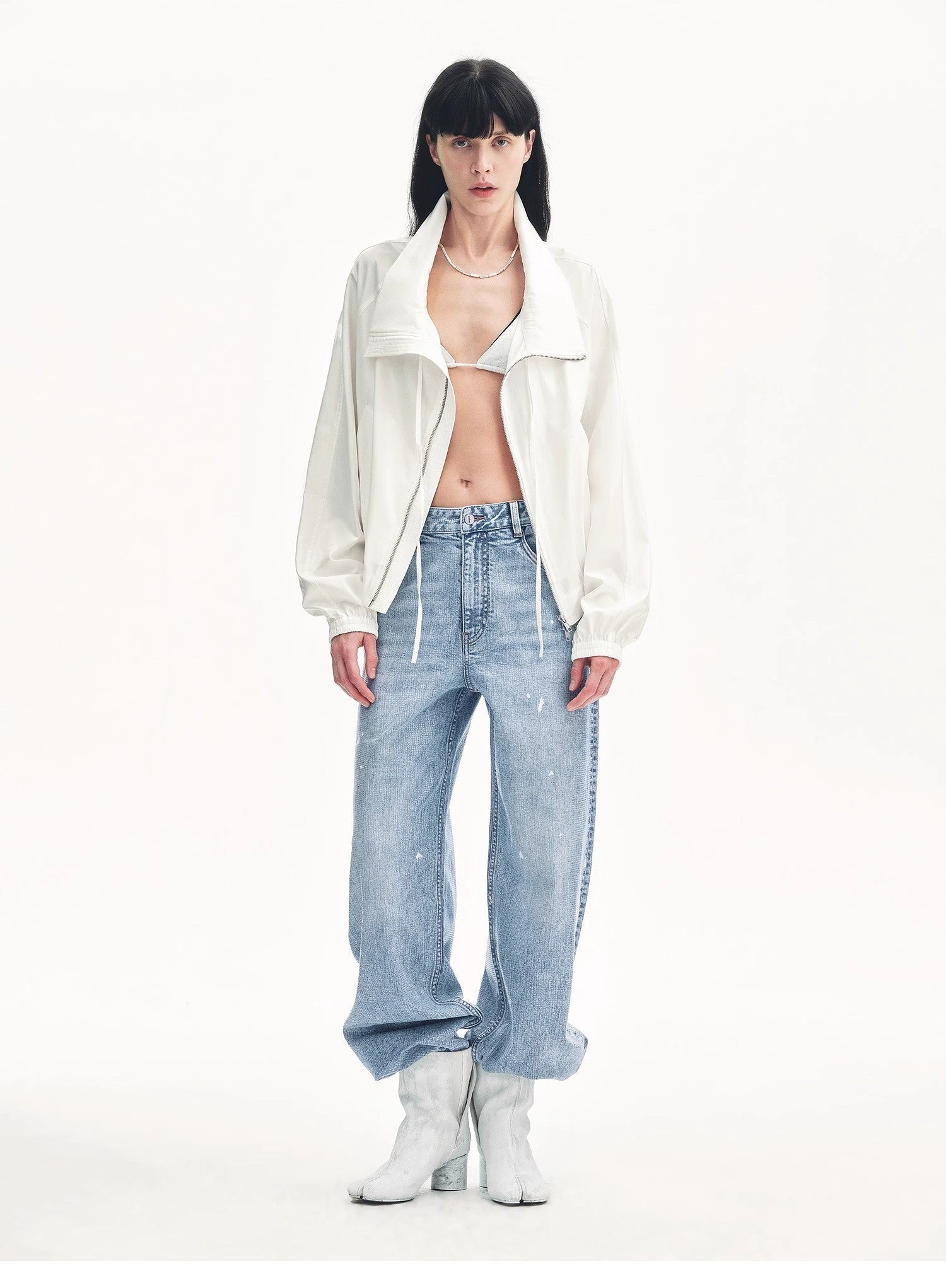 Distressed dirty dyed Tencel cotton jeans"Art Journey" - variant_title