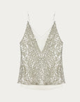 "Dream Catcher" Sequined Net Pattern Fake Two - Piece Deep V Waist Suspender Summer - variant_title