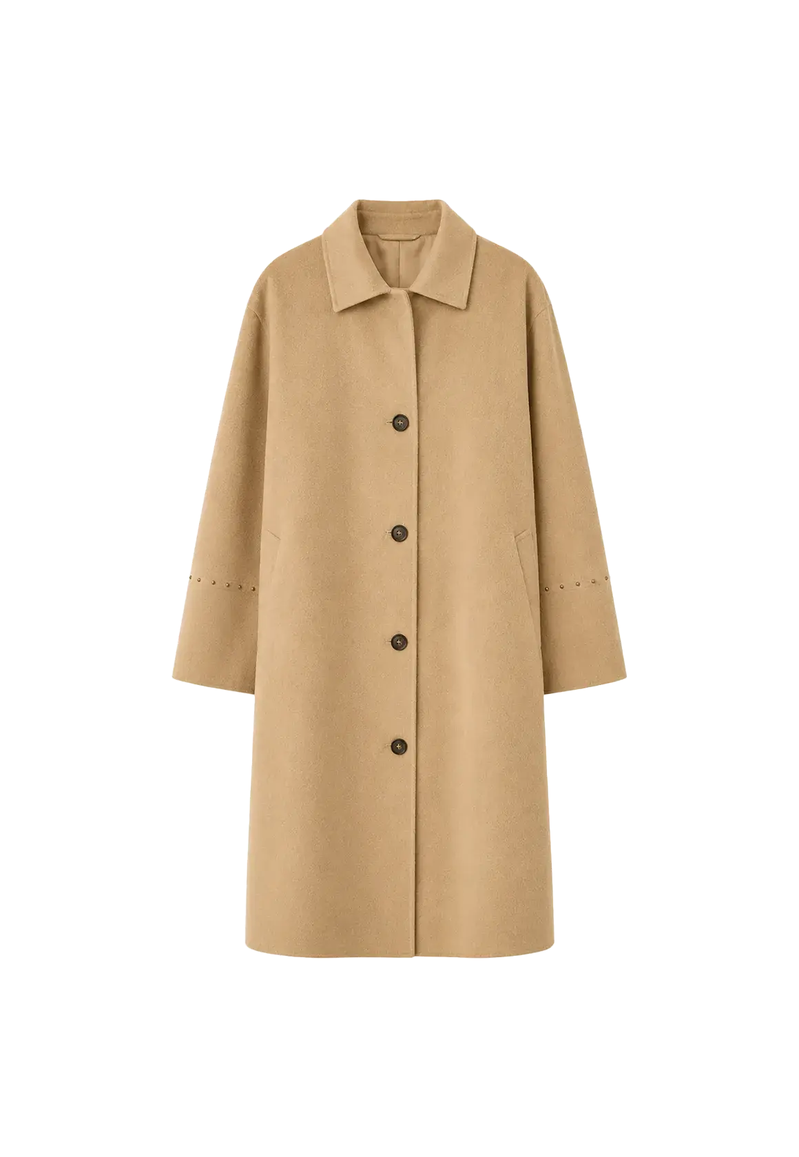 Dream of Champs Elysees riveted lapel wool coat product image 03