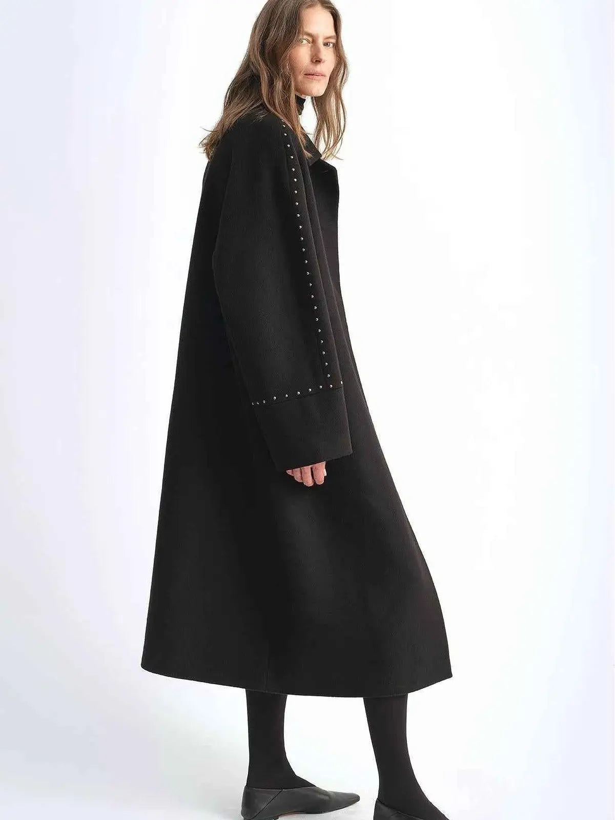 Dream of Champs Elysees riveted lapel wool coat product image 08