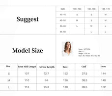 Dream of Champs Elysees women's wool coat size guide