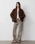 Dream Traveler Maple Brown mink coat full-length styling
