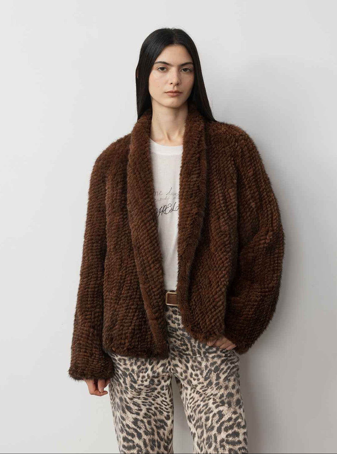 Dream Traveler Mink Vintage Light Luxury Texture Three - dimensional Silhouette Knitted Mink Coat - variant_title