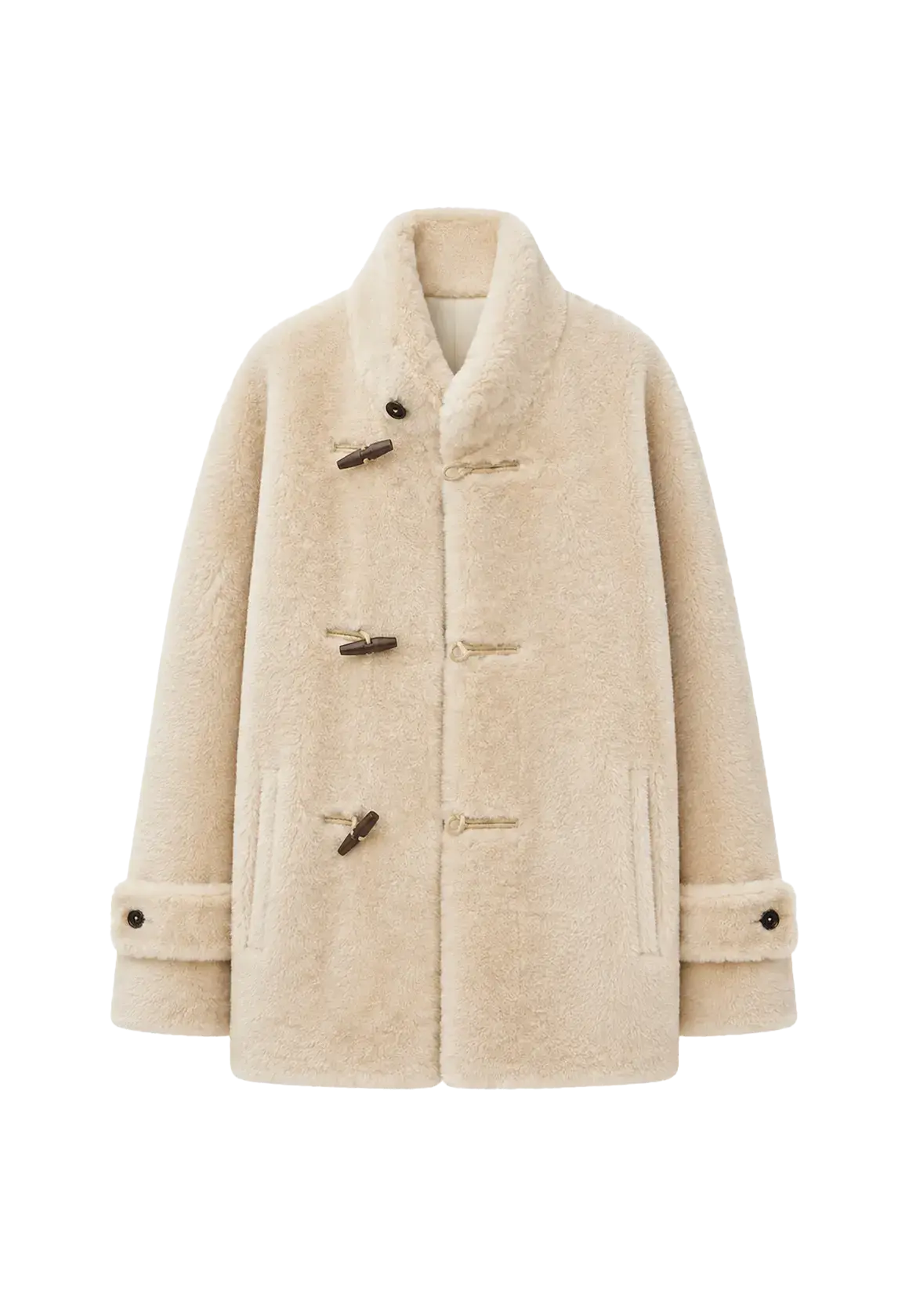 Dreamer long stand-collar sheepskin jacket product image 01