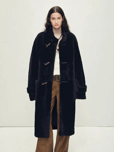 Dreamer long stand-collar sheepskin jacket product image 14