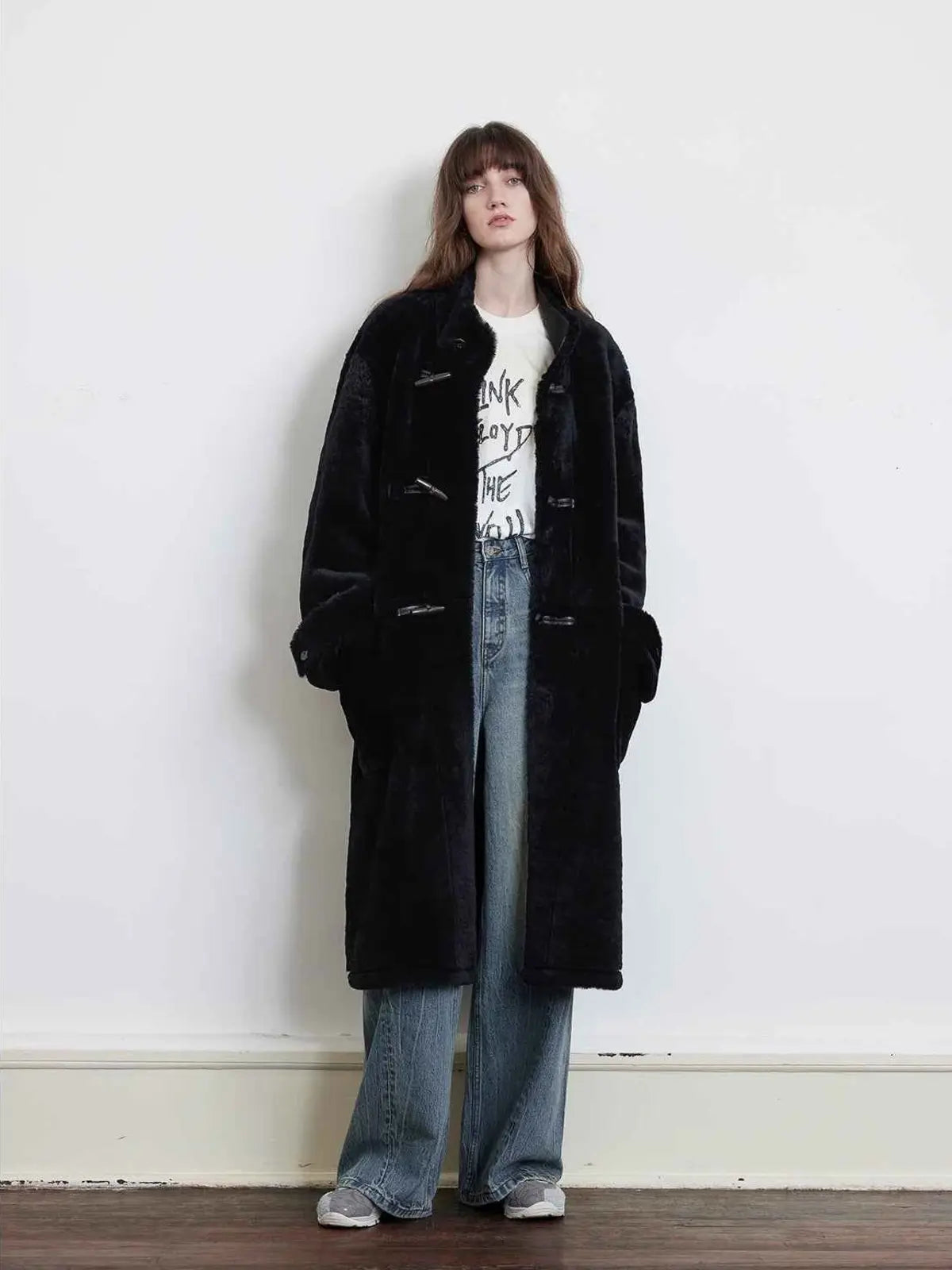 Dreamer long stand-collar sheepskin jacket product image 16