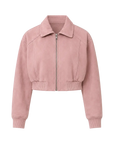 Retro Classic Stand Up Sheep Leather Short Jacket "Witch Game"