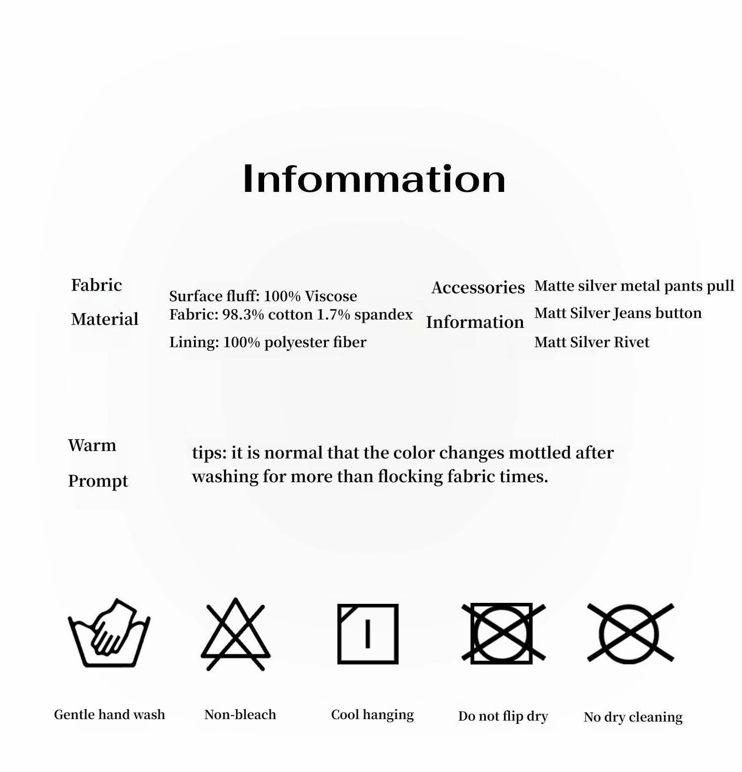 "Early Spring Sun" Retro Distressed Flocked Denim Straight Skirt Side Zipper Slit Skirt - variant_title