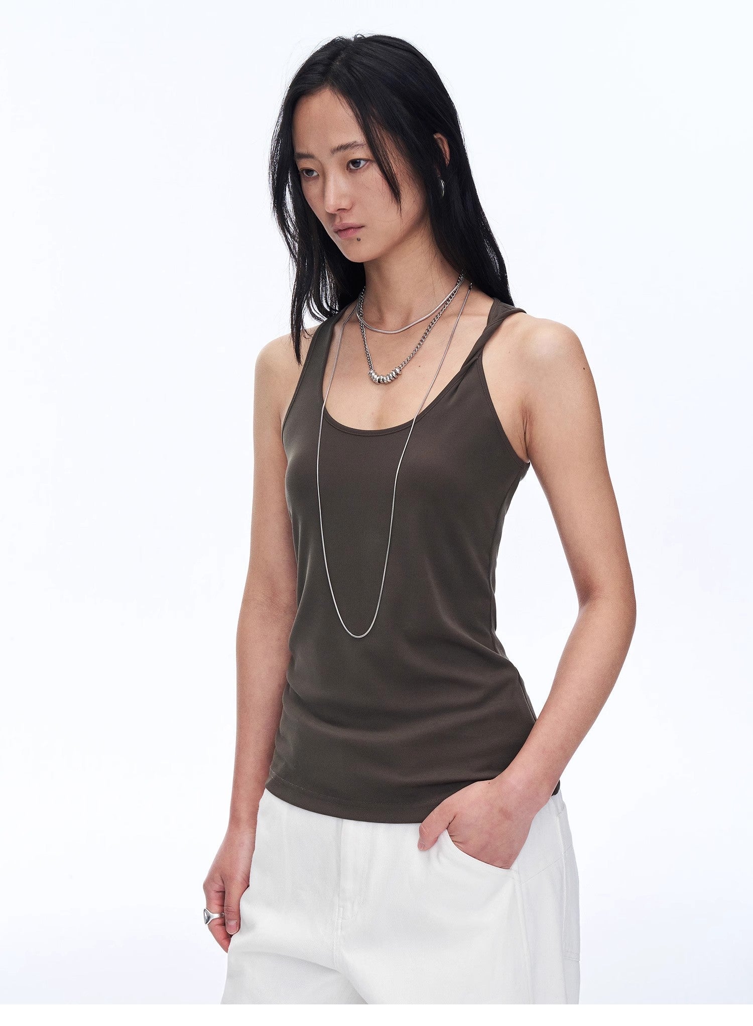 "Early Summer Jet Lag" Casual Tight - fitting Multi - collar Camisole for Women - variant_title