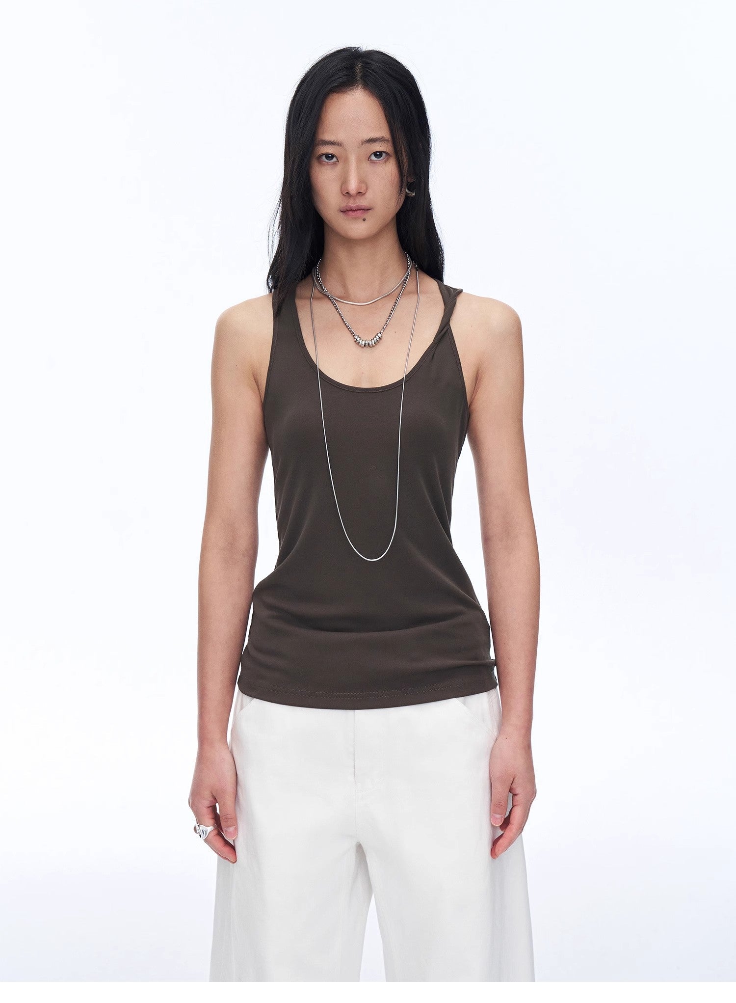 "Early Summer Jet Lag" Casual Tight - fitting Multi - collar Camisole for Women - variant_title