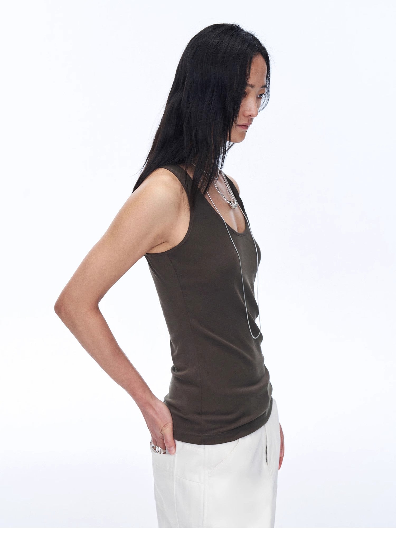 "Early Summer Jet Lag" Casual Tight - fitting Multi - collar Camisole for Women - variant_title
