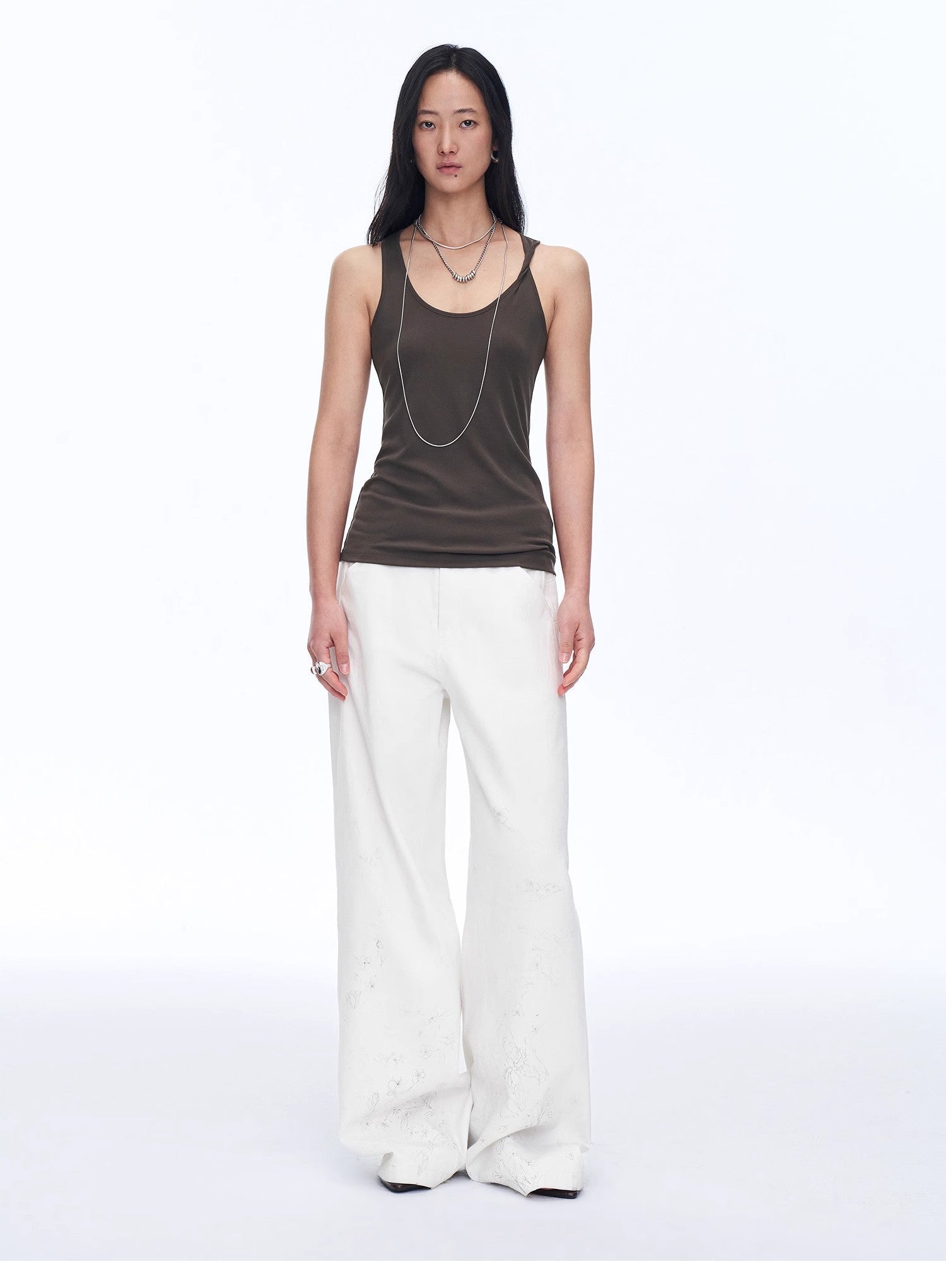 "Early Summer Jet Lag" Casual Tight - fitting Multi - collar Camisole for Women - variant_title