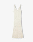 EASTMAN Ice Gloss Acetate Three - Dimensional Wave Drape Pleated V - Neck Suspender Dress - variant_title