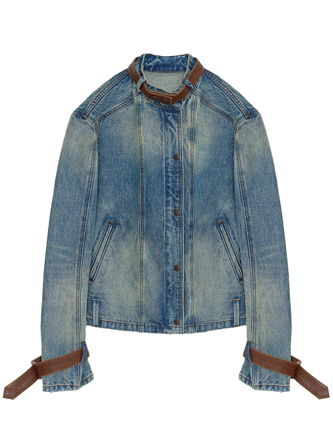 Firelady Fur Women's Selvedge Denim Jacket – Waxed Sheepskin Panels