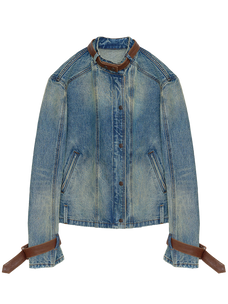 Firelady Fur Women's Selvedge Denim Jacket – Waxed Sheepskin Panels