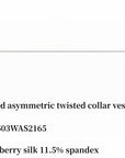 Elastic silk twisted collar original geometric print slim fit multi - occasion T-shirt sleeveless vest for women - variant_title