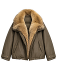 Firelady Fur Women's down fur parka Coyote and Raccoon Fur Collar-“The long night is coming”