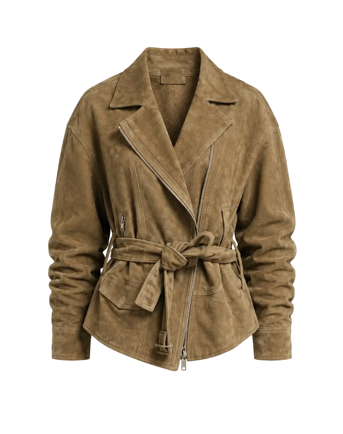 Firelady Fur Modern Times sheepskin moto jacket product cutout