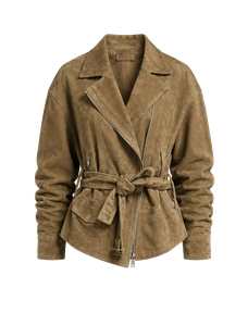 Firelady Fur Modern Times sheepskin moto jacket product cutout