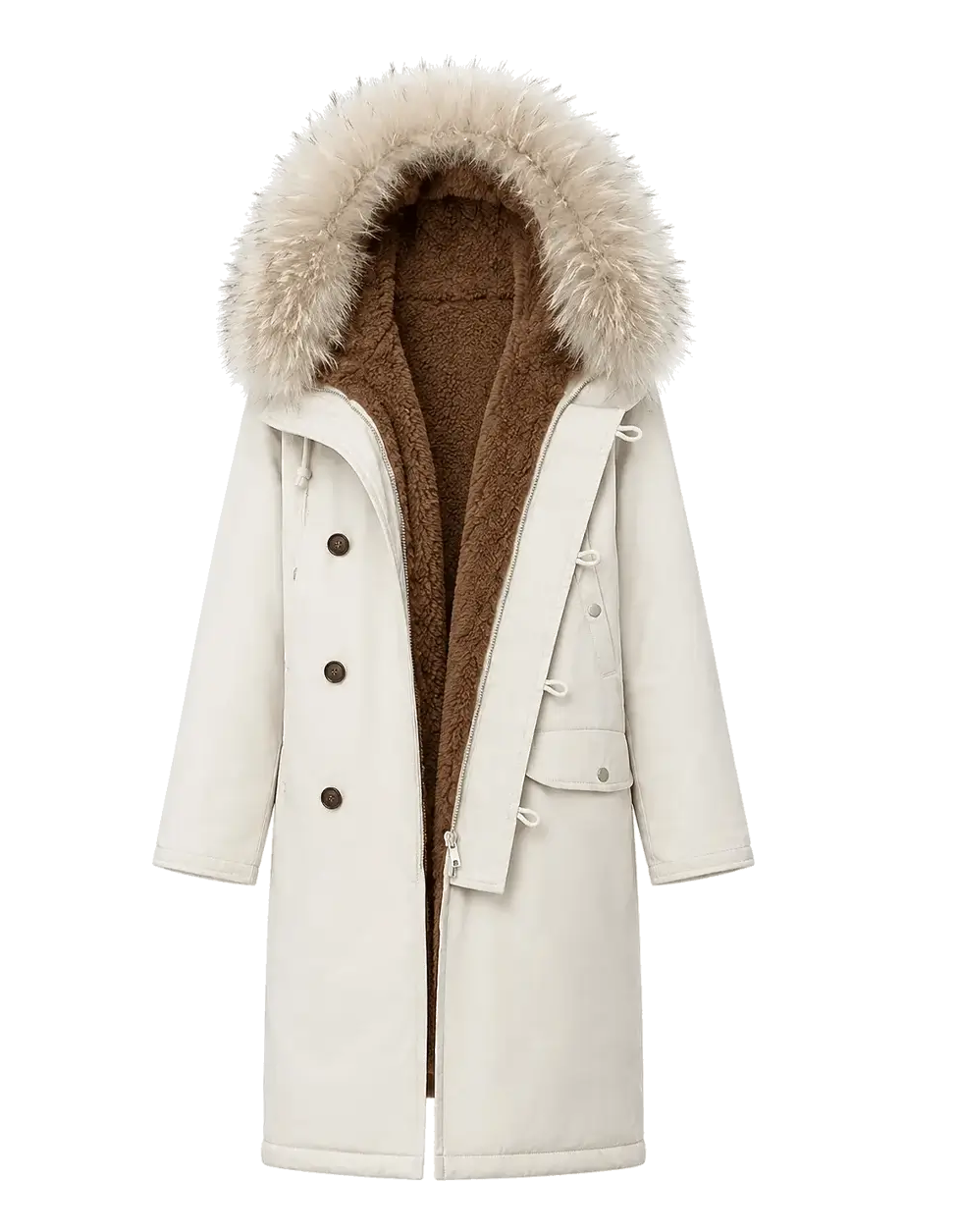 Fireladyfur Manchester City Old Stories II down parka product cutout