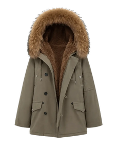 Fireladyfur Coastal Highway II shearling lined down parka product cutout