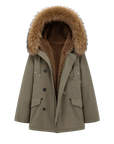 Fireladyfur Coastal Highway II shearling lined down parka product cutout