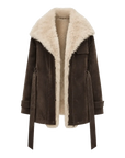 Firelady Fur Women's Goose Down Parka with Detachable Toscana Shearling Collar "Glacier Traveler"