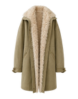 Fireladyfur Women's Detachable Goose Down Parka "Cool Denim"