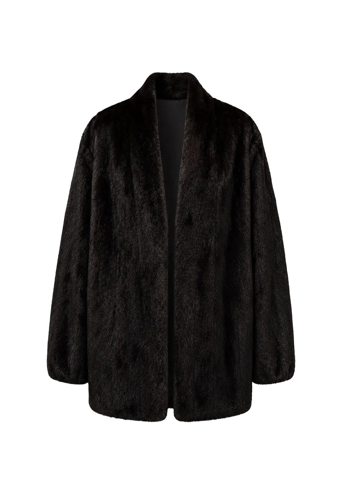 Fairy Mountain Dew Baccarat natural black mink coat, transparent product view