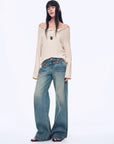 "Fashion Law" Casual One - shoulder Raglan Sleeve T-shirt Top - variant_title