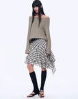 "Fashion Law" Casual One - shoulder Raglan Sleeve T-shirt Top - variant_title