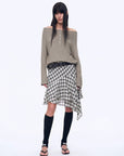 "Fashion Law" Casual One - shoulder Raglan Sleeve T-shirt Top - variant_title