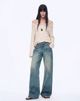 "Fashion Law" Casual One - shoulder Raglan Sleeve T-shirt Top - variant_title