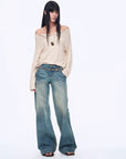 "Fashion Law" Casual One - shoulder Raglan Sleeve T-shirt Top - variant_title