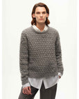 [FF×JW Collaboration Warm Exclusive] Classic Mohair Pullover Sweater with Textured Knit and Warmth - Enhancing Round Neck - variant_title