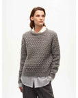 [FF×JW Collaboration Warm Exclusive] Classic Mohair Pullover Sweater with Textured Knit and Warmth - Enhancing Round Neck - variant_title