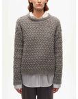 [FF×JW Collaboration Warm Exclusive] Classic Mohair Pullover Sweater with Textured Knit and Warmth - Enhancing Round Neck - variant_title