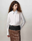 [FF×JW Ghosn Stripe] Lapel contrast classic striped shirt - variant_title