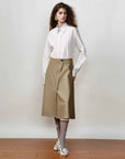 [FF×JW Ghosn Stripe] Lapel contrast classic striped shirt - variant_title