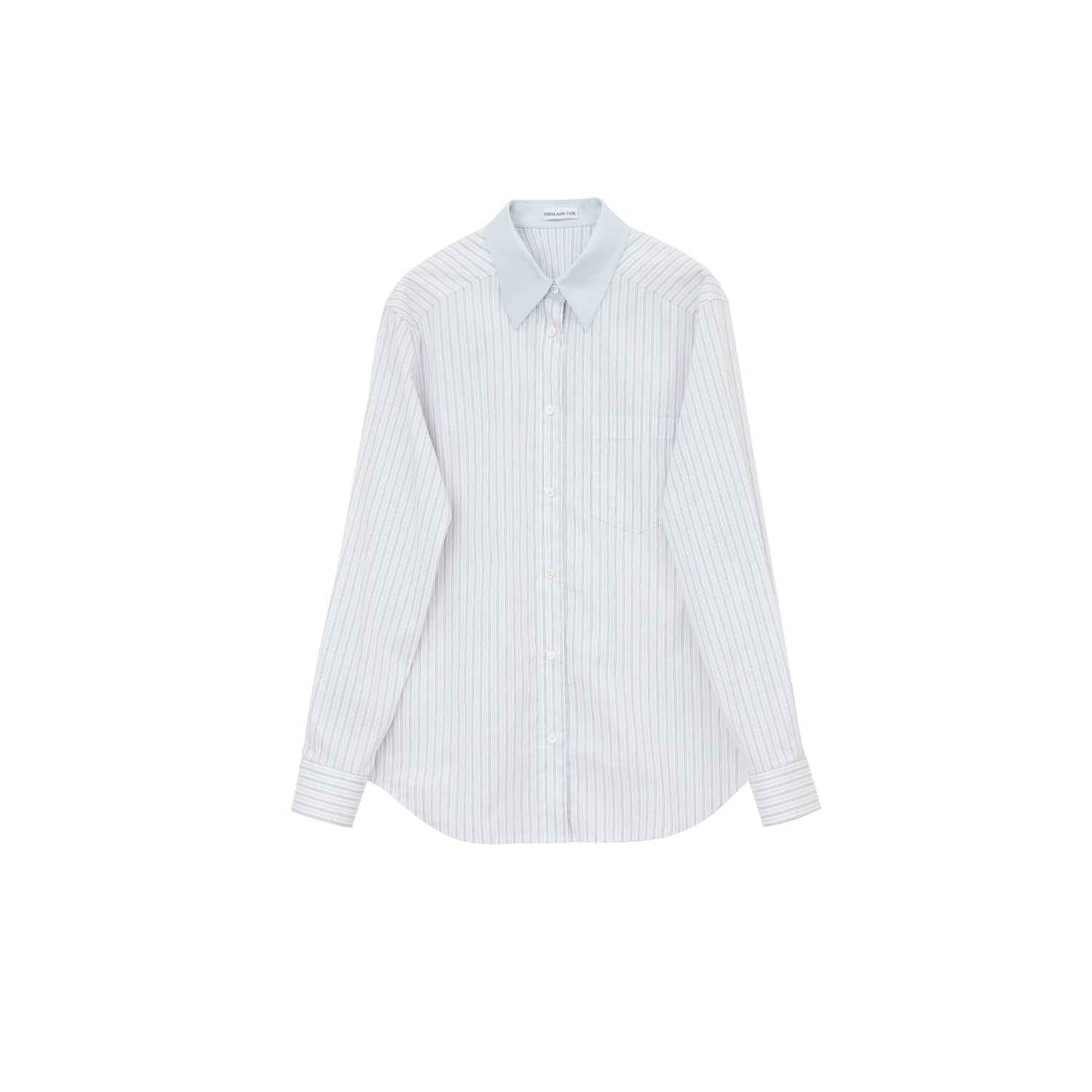 [FF×JW Ghosn Stripe] Lapel contrast classic striped shirt - variant_title
