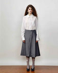 [FF×JW Ghosn Stripe] Lapel contrast classic striped shirt - variant_title