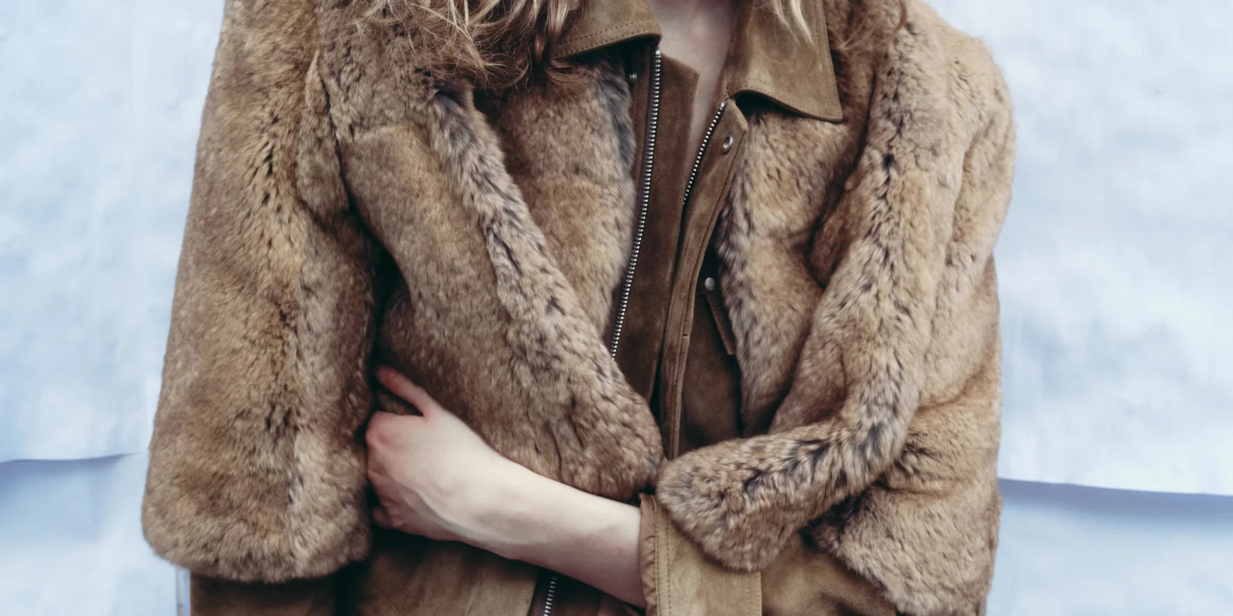 Light premium fur coat used to compare resale restyle and keep decisions