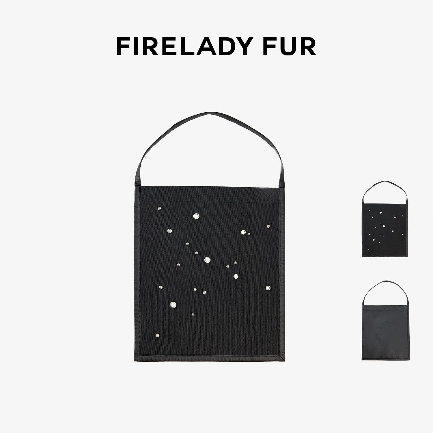 Firelady Fur [FF×JW Collaboration] Rabbit Fur and Zebra Print Denim Fur Bag - variant_title