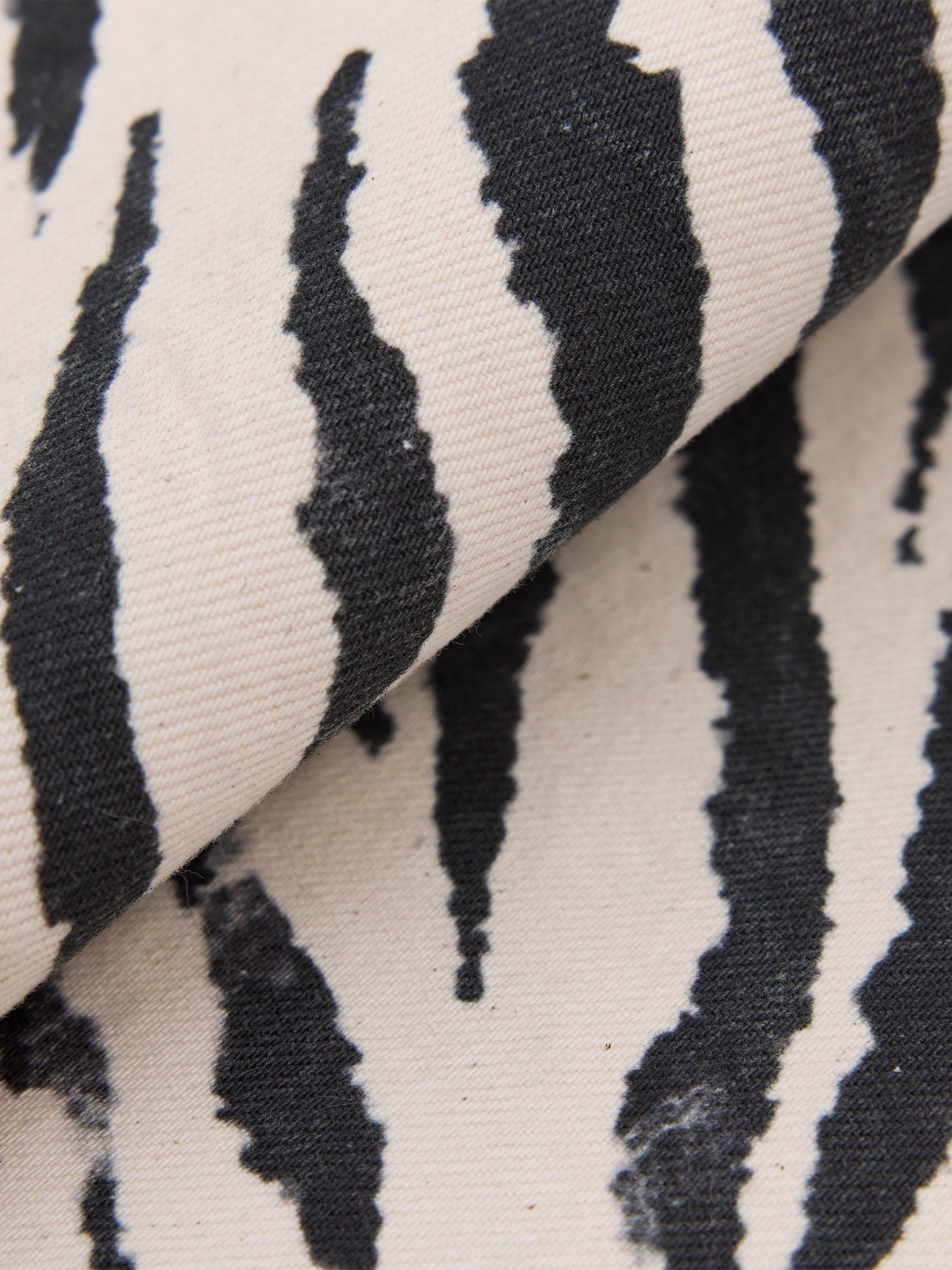 Firelady Fur [FF×JW Collaboration] Rabbit Fur and Zebra Print Denim Fur Bag - variant_title